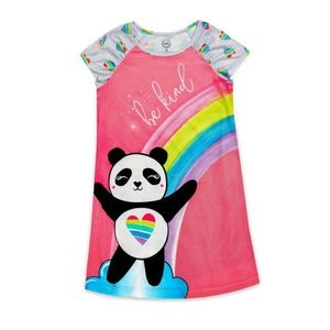 Wonder nation girls panda short sleeve  gown
